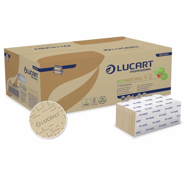 Toalha Mão Lucart ECONATURA Z 23x23,5 Cx.3960F